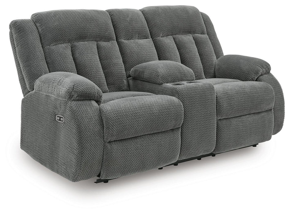 Observation Power Reclining Loveseat with Console - Furniture 2 Go- FL