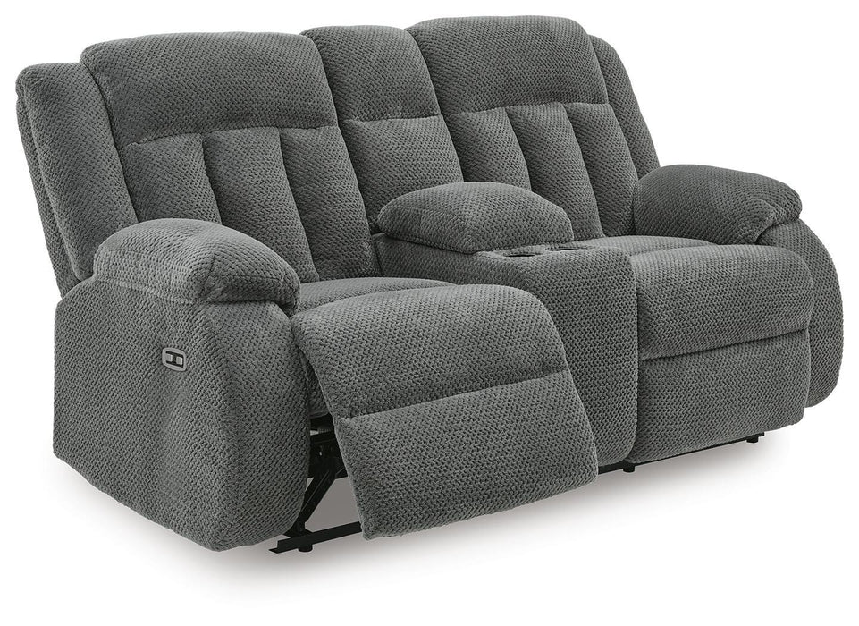 Observation Power Reclining Loveseat with Console - Furniture 2 Go- FL