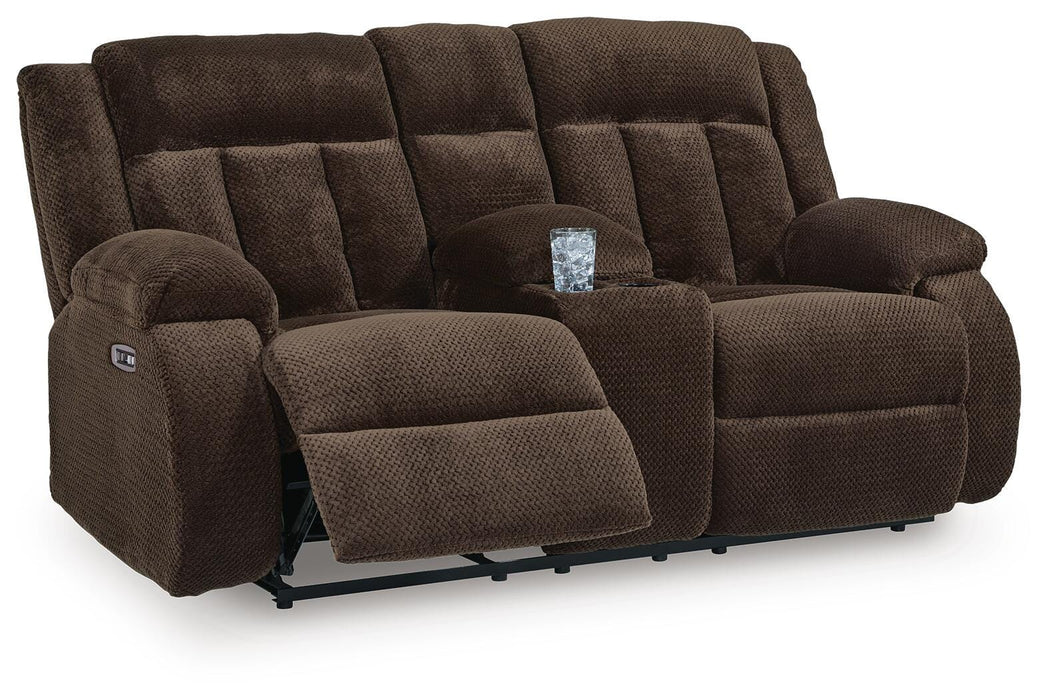 Observation Power Reclining Loveseat with Console - Furniture 2 Go- FL