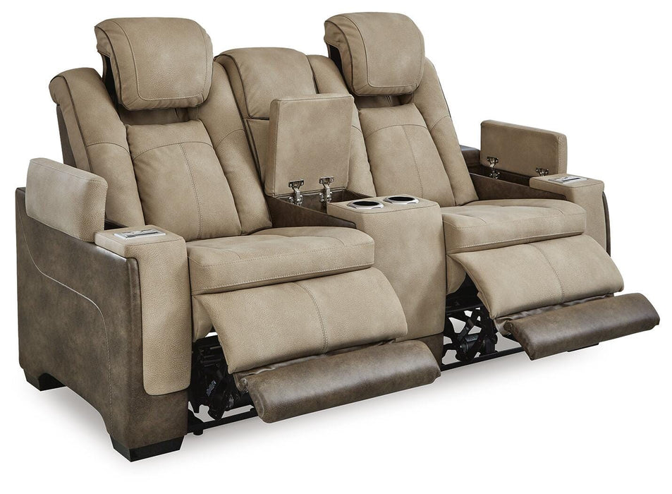 Next-Gen DuraPella Power Reclining Loveseat with Console - Furniture 2 Go- FL