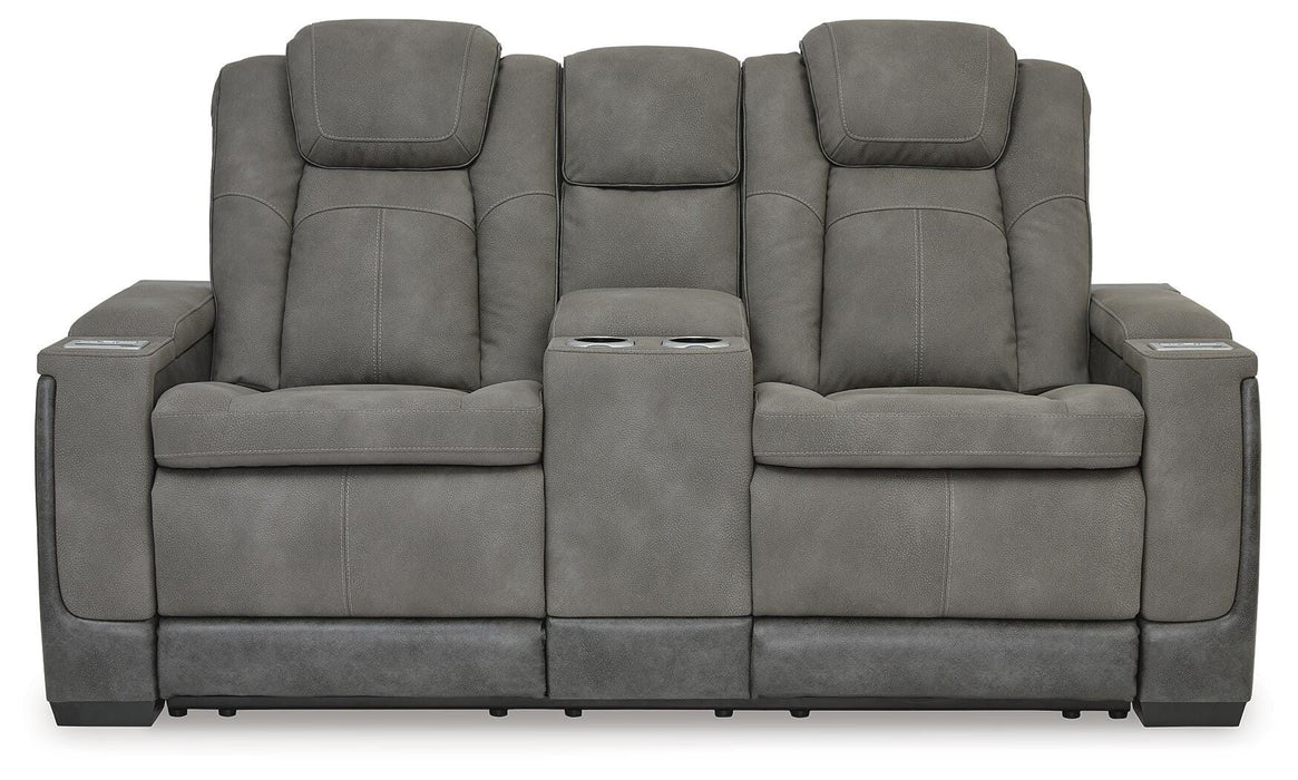 Next-Gen DuraPella Power Reclining Loveseat with Console - Furniture 2 Go- FL