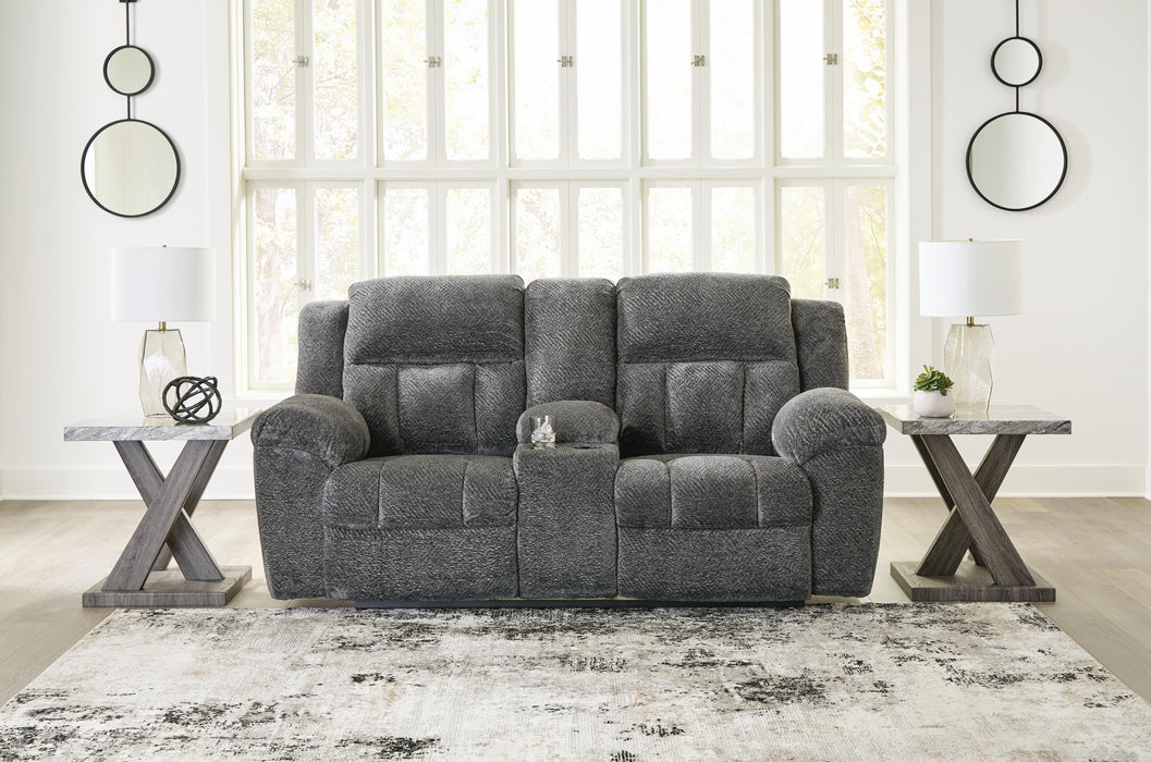 Frohn Reclining Loveseat with Console - Furniture 2 Go- FL