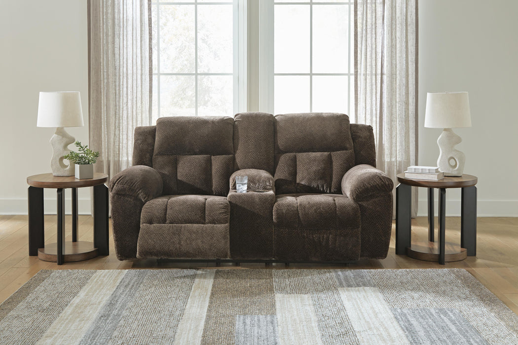 Frohn Reclining Loveseat with Console - Furniture 2 Go- FL