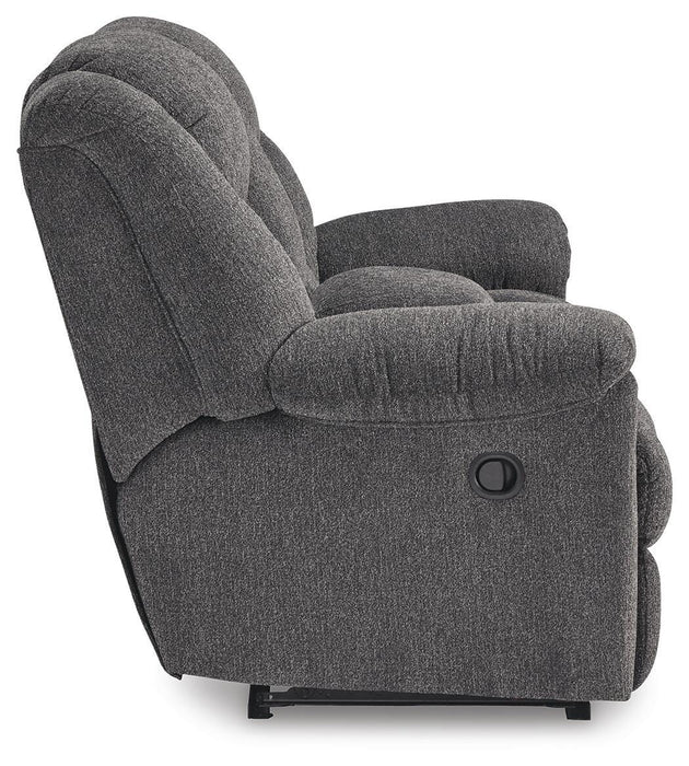 Foreside Reclining Loveseat with Console - Furniture 2 Go- FL