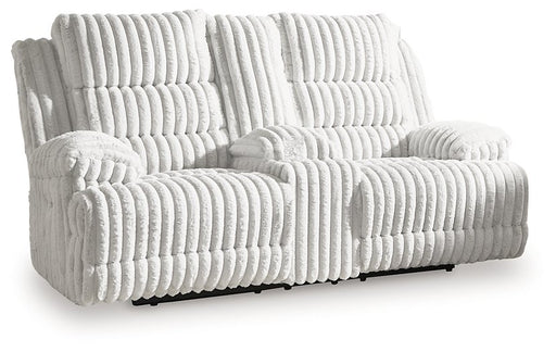 Rhines Falls Power Reclining Loveseat with Console - Furniture 2 Go- FL
