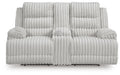 Rhines Falls Power Reclining Loveseat with Console - Furniture 2 Go- FL