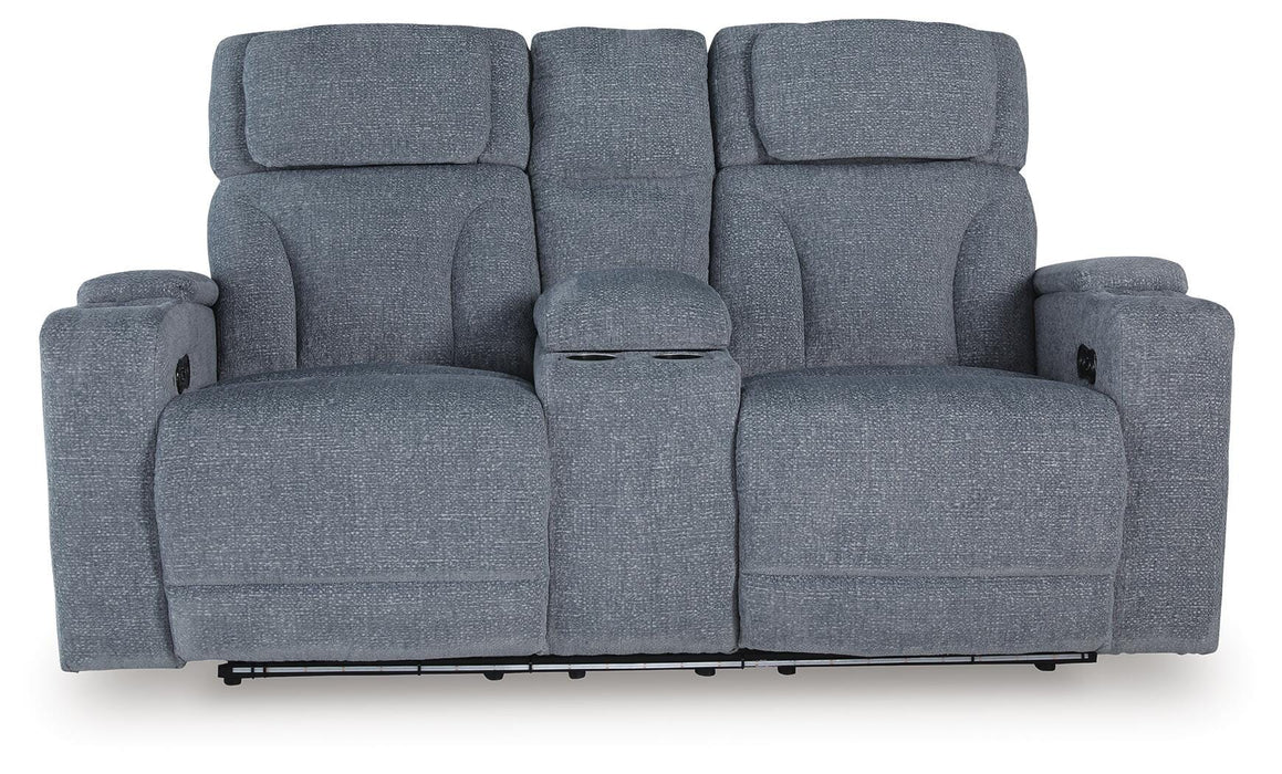 Studio Cave Power Reclining Loveseat with Console - Furniture 2 Go- FL