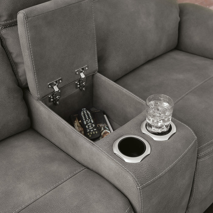 Next-Gen DuraPella Power Reclining Loveseat with Console - Furniture 2 Go- FL