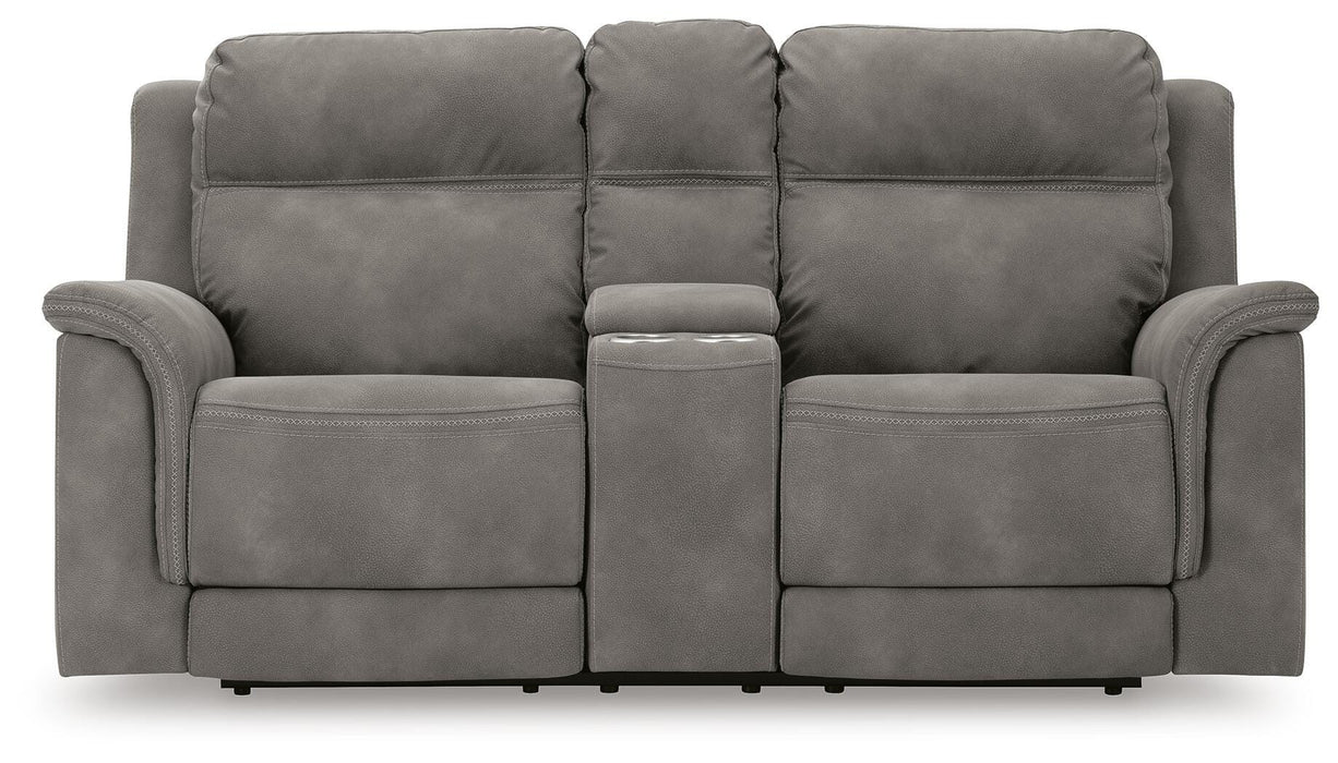Next-Gen DuraPella Power Reclining Loveseat with Console - Furniture 2 Go- FL