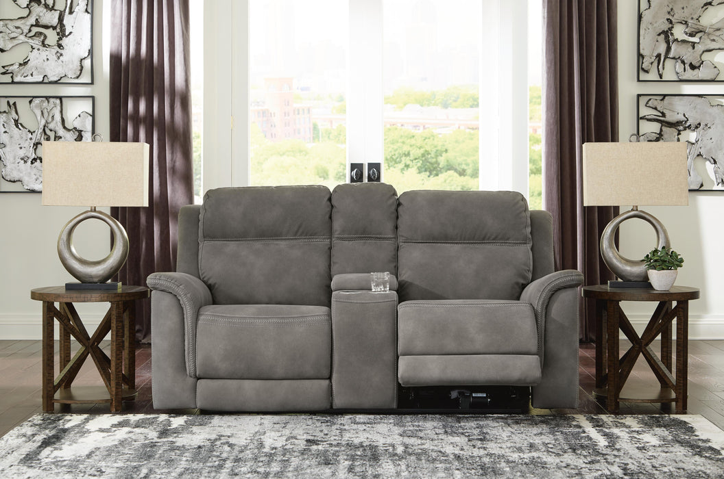 Next-Gen DuraPella Power Reclining Loveseat with Console - Furniture 2 Go- FL