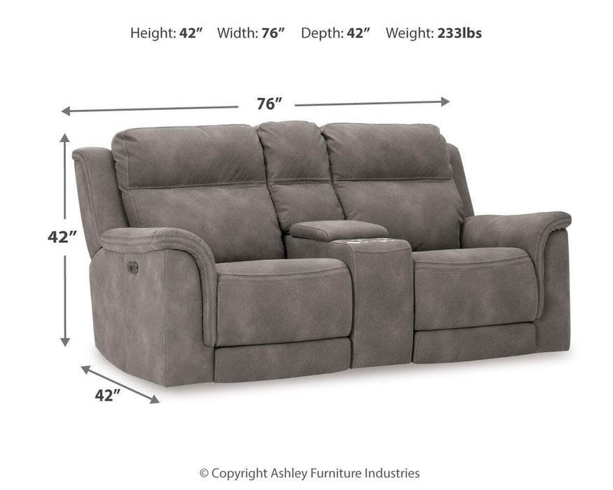 Next-Gen DuraPella Power Reclining Loveseat with Console - Furniture 2 Go- FL