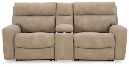 Next-Gen DuraPella Power Reclining Sectional Loveseat with Console - Furniture 2 Go- FL