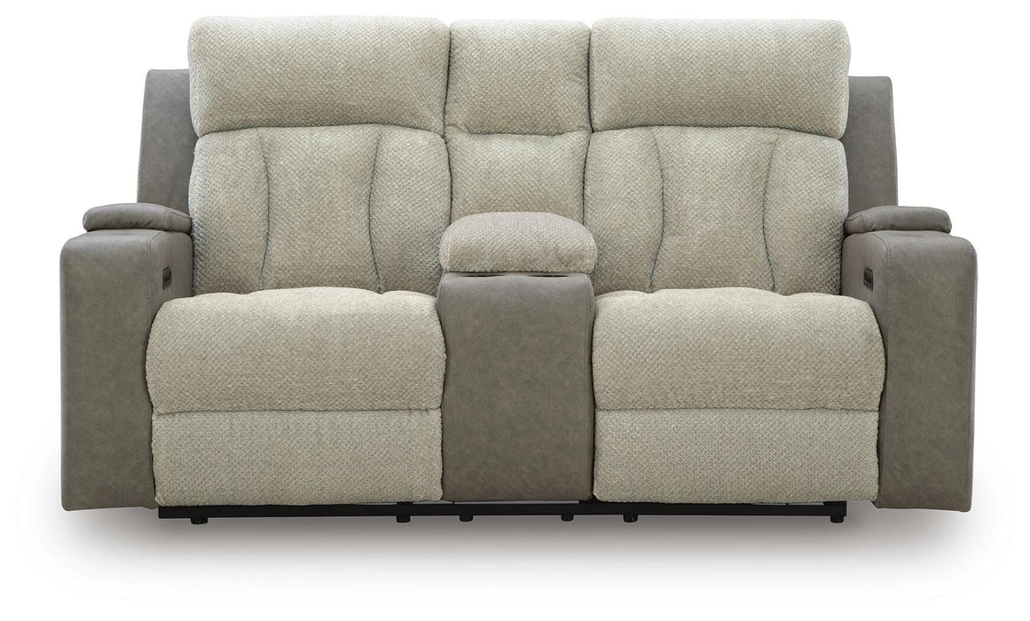 WhipLash Power Reclining Loveseat with Console - Furniture 2 Go- FL
