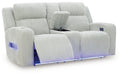 Forest Lake Power Reclining Loveseat with Console - Furniture 2 Go- FL