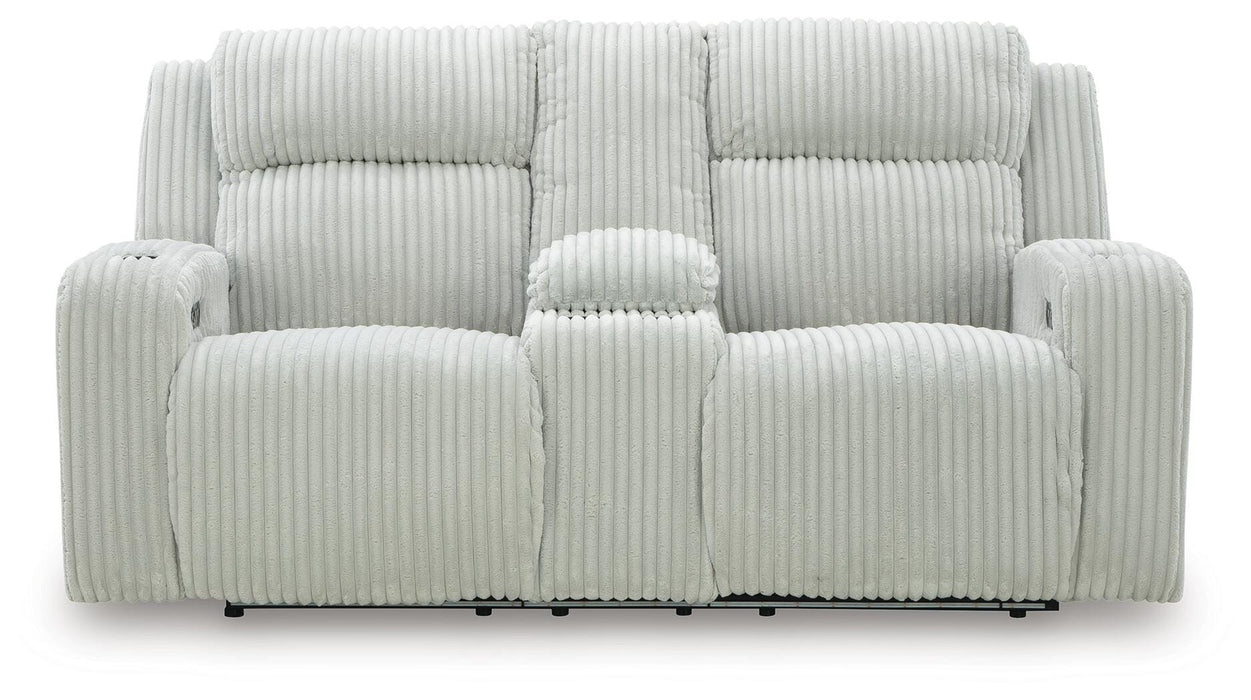 Forest Lake Power Reclining Loveseat with Console - Furniture 2 Go- FL