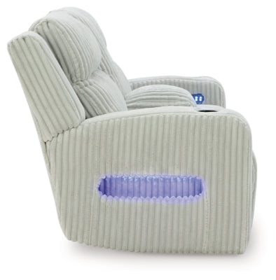 Forest Lake Power Reclining Loveseat with Console - Furniture 2 Go- FL