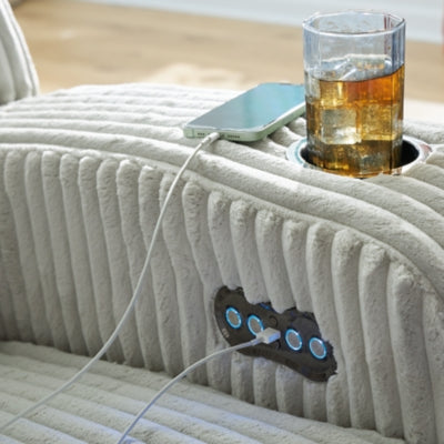 Forest Lake Power Reclining Loveseat with Console - Furniture 2 Go- FL