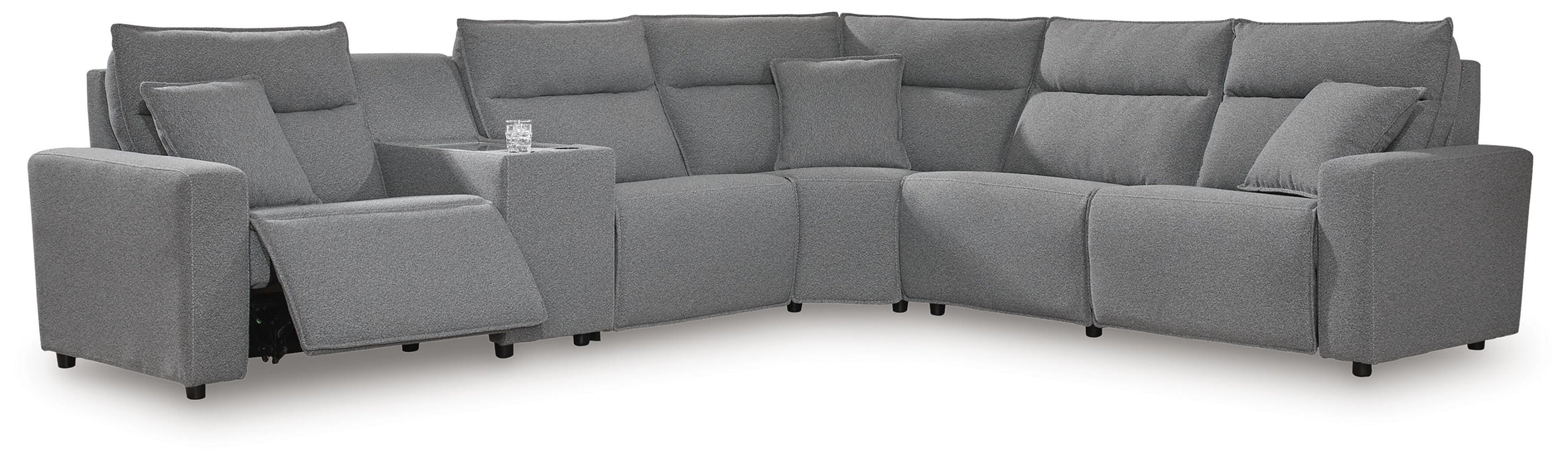Modmax Reclining Sectional with Console - Furniture 2 Go- FL