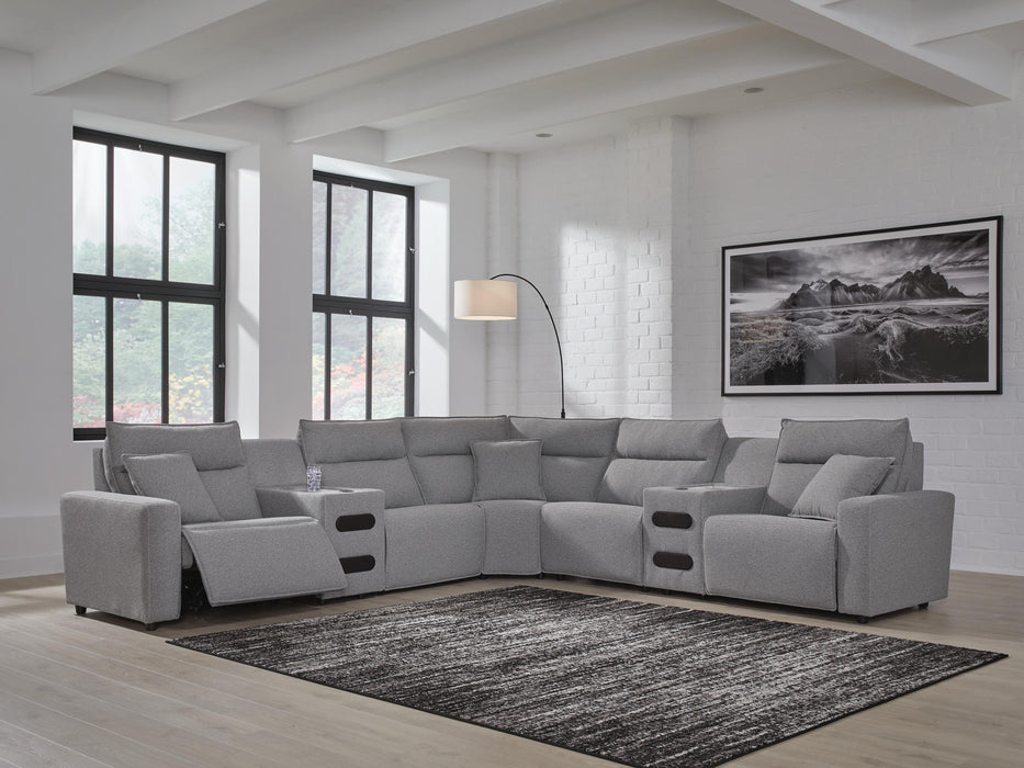 Modmax II Power Reclining Sectional with Audio Consoles - Furniture 2 Go- FL