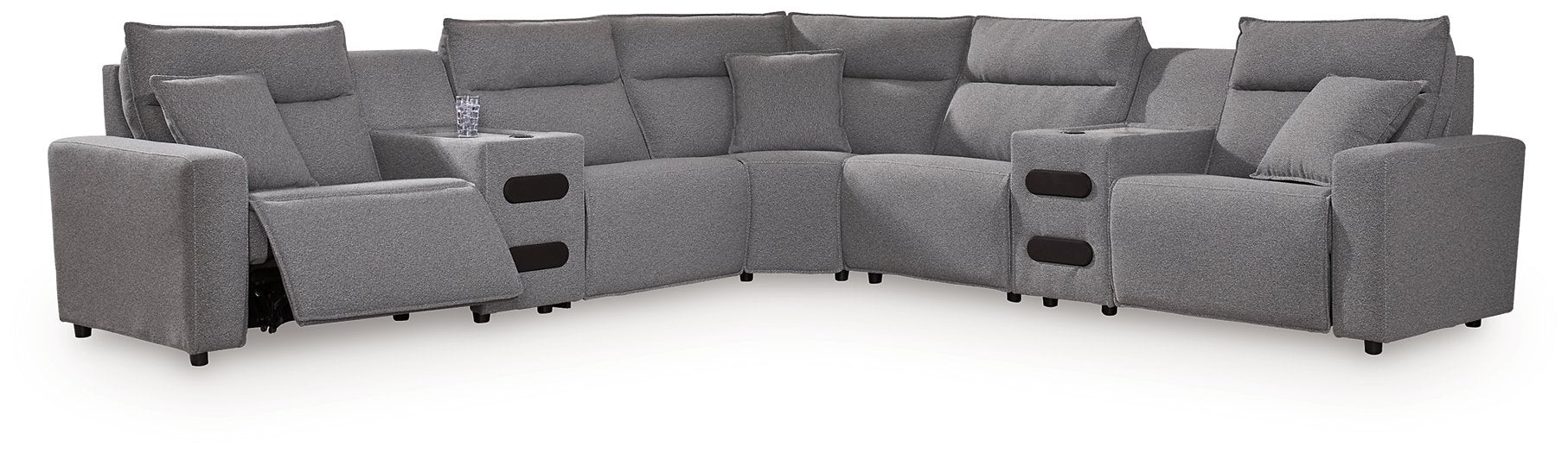 Modmax II Power Reclining Sectional with Audio Consoles - Furniture 2 Go- FL