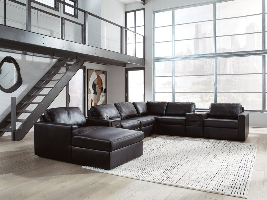 Modmax II Sectional with Chaise and Audio Consoles - Furniture 2 Go- FL
