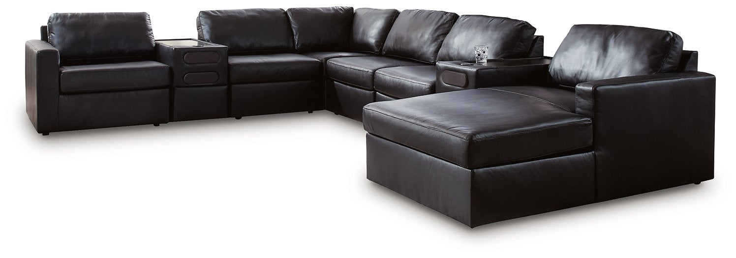 Modmax II Sectional with Chaise and Audio Consoles - Furniture 2 Go- FL
