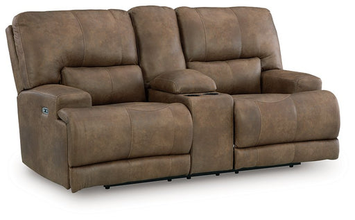 Beckley Place Power Reclining Loveseat with Console - Furniture 2 Go- FL