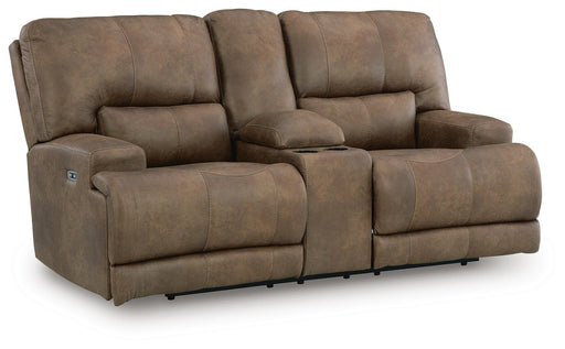 Beckley Place Power Reclining Loveseat with Console - Furniture 2 Go- FL