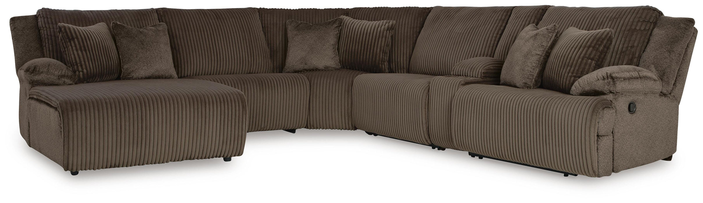 Top Tier Reclining Sectional with Chaise - Furniture 2 Go- FL