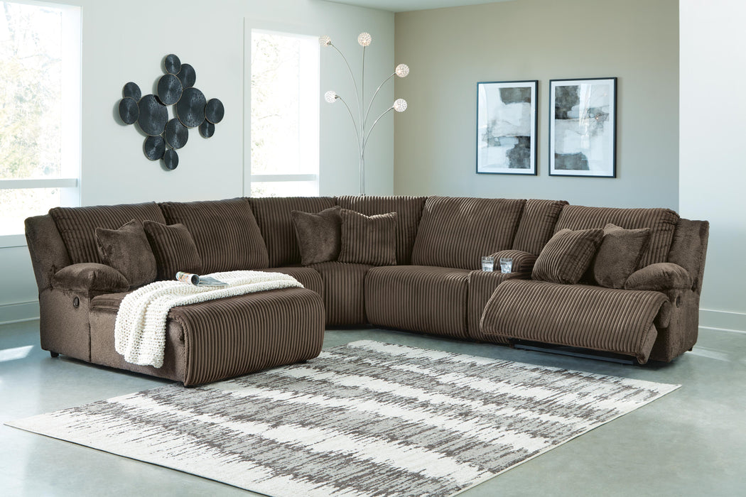 Top Tier Reclining Sectional with Chaise - Furniture 2 Go- FL