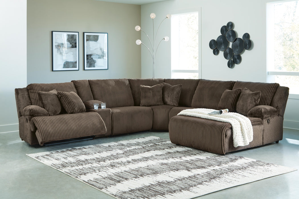 Top Tier Reclining Sectional with Chaise - Furniture 2 Go- FL