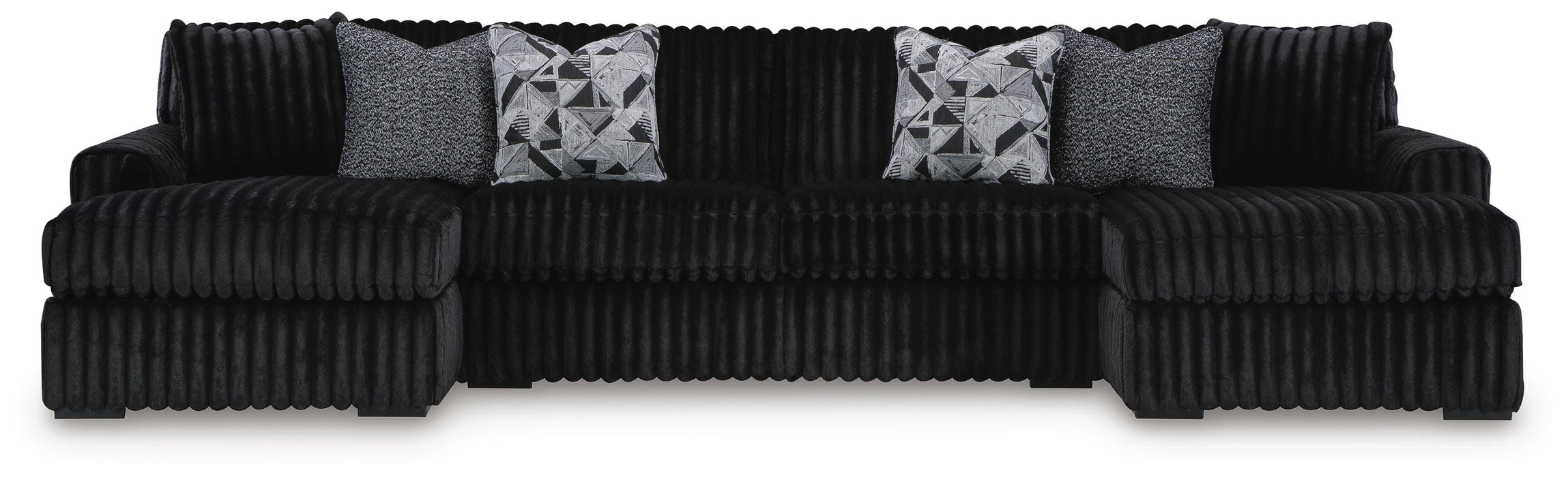 Midnight-Madness Sectional with Chaise - Furniture 2 Go- FL