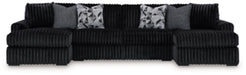 Midnight-Madness Sectional with Chaise - Furniture 2 Go- FL