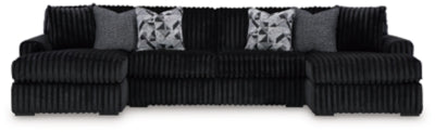 Midnight-Madness Sectional with Chaise - Furniture 2 Go- FL