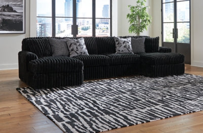 Midnight-Madness Sectional with Chaise - Furniture 2 Go- FL