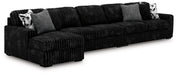 Midnight-Madness Sectional with Chaise - Furniture 2 Go- FL