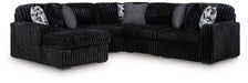 Midnight-Madness Sectional with Chaise - Furniture 2 Go- FL