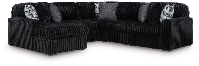 Midnight-Madness Sectional with Chaise - Furniture 2 Go- FL