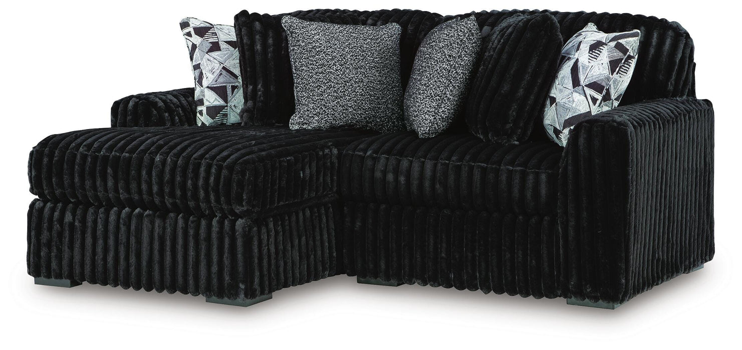Midnight-Madness Sectional with Chaise - Furniture 2 Go- FL