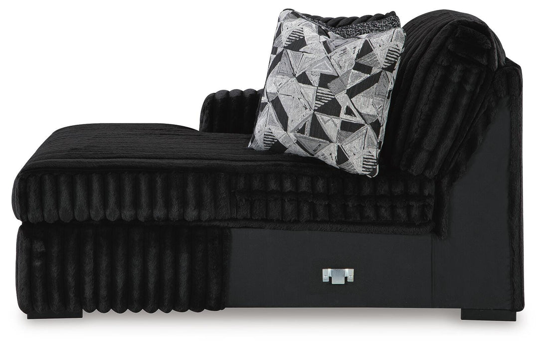 Midnight-Madness Sectional with Chaise - Furniture 2 Go- FL