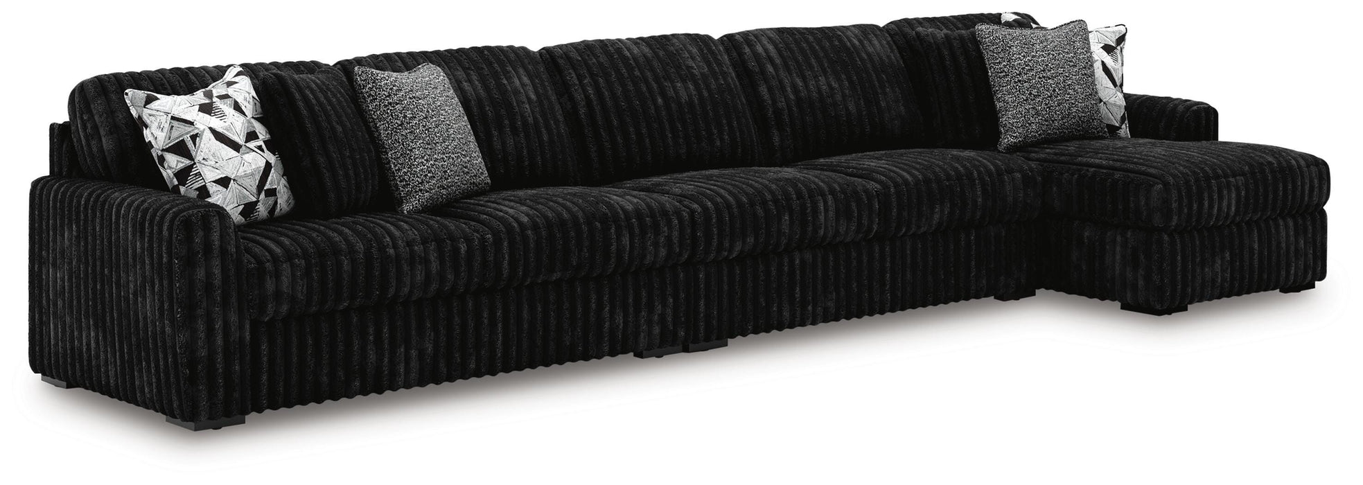 Midnight-Madness Sectional with Chaise - Furniture 2 Go- FL