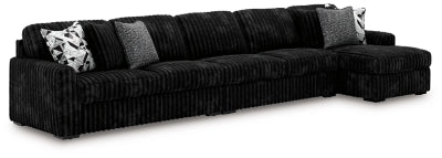 Midnight-Madness Sectional with Chaise - Furniture 2 Go- FL