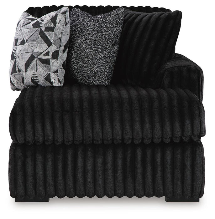Midnight-Madness Sectional with Chaise - Furniture 2 Go- FL