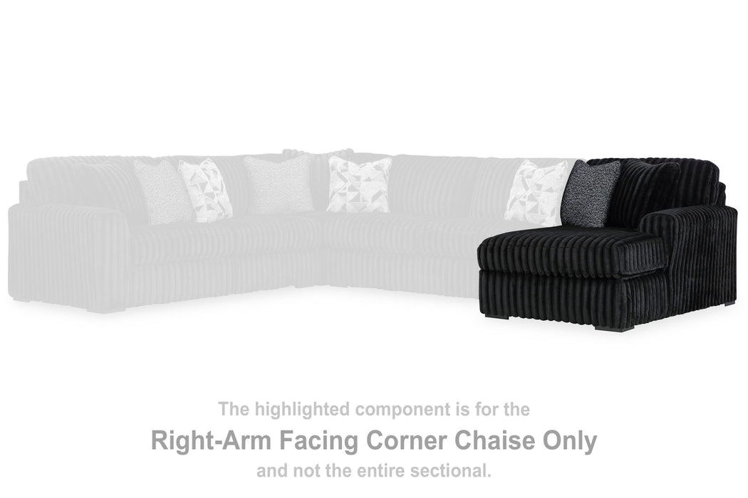 Midnight-Madness Sectional with Chaise - Furniture 2 Go- FL