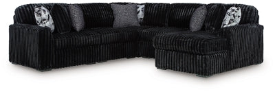 Midnight-Madness Sectional with Chaise - Furniture 2 Go- FL
