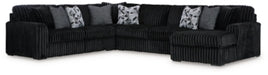 Midnight-Madness Sectional with Chaise - Furniture 2 Go- FL