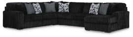 Midnight-Madness Sectional with Chaise - Furniture 2 Go- FL