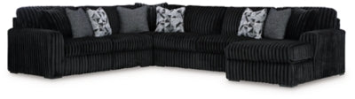 Midnight-Madness Sectional with Chaise - Furniture 2 Go- FL