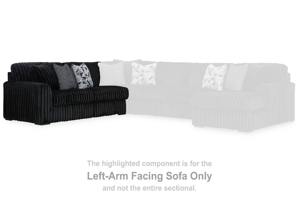 Midnight-Madness Sectional with Chaise - Furniture 2 Go- FL