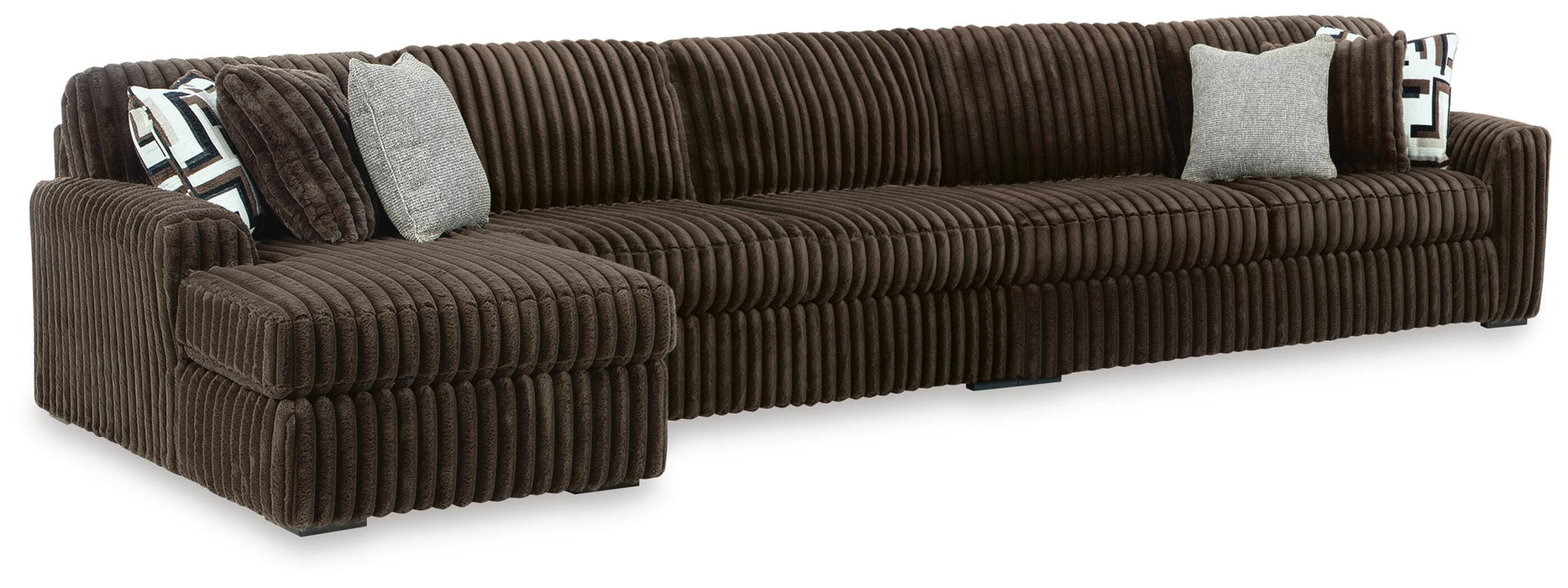 Midnight-Madness Sectional with Chaise - Furniture 2 Go- FL
